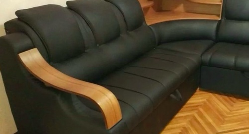 Перетяжка кожаного дивана. Кораблино